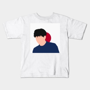 Yuki Tsunoda Face Art - Flag Edition Kids T-Shirt